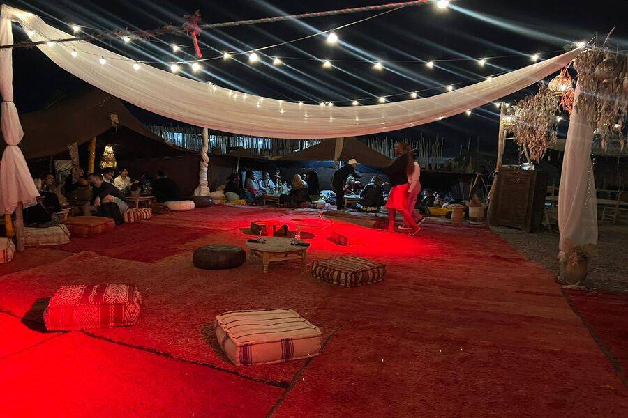 Quad bike and  live show and Diner in Agafay desert trips 