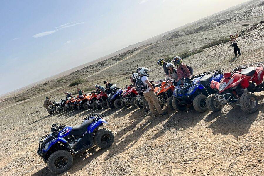 Quad bike and  live show and Diner in Agafay desert trips 