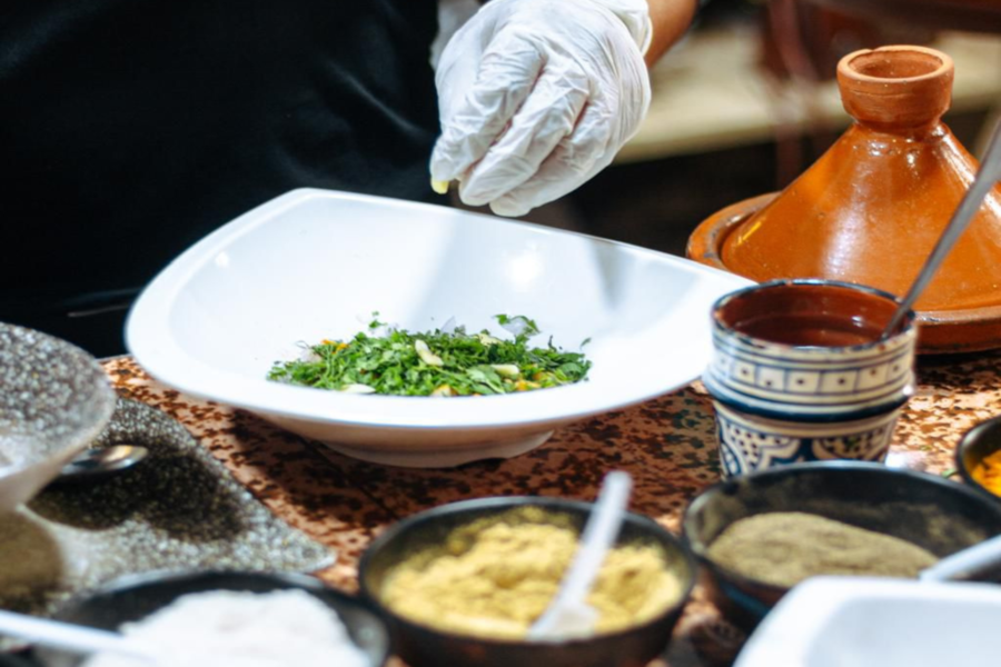 Moroccan Cooking Class in Marrakech — Tajine, Couscous & Mint Tea with Chef