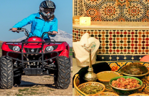 Marrakech: Palmeraie Quad Bike & Traditional Moroccan Spa