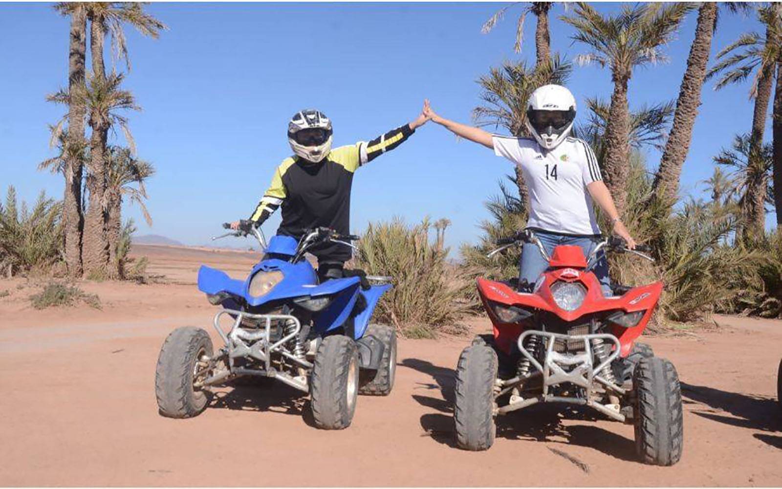 Marrakech: Palmeraie Quad Bike & Traditional Moroccan Spa