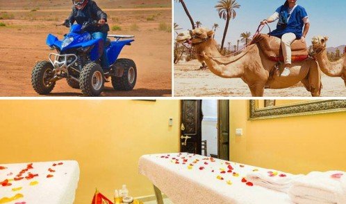 Camel ride, Quad bike & Spa treatment
