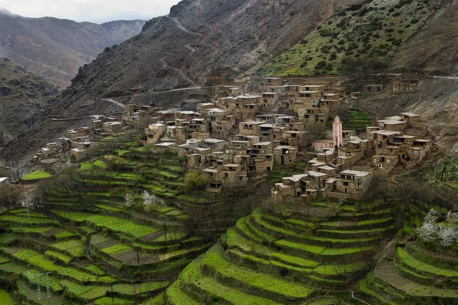 High Atlas Mountain Imlil with the Camel Riding & Diner in Agafay Desert