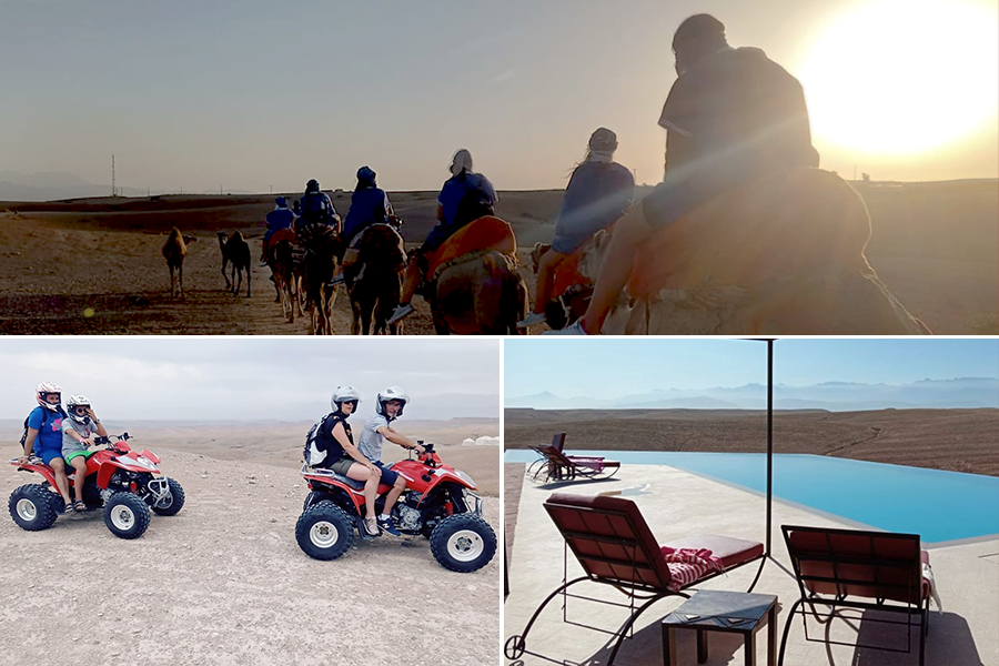 Quad Bike , Camel Ride and Dinner at  Agafay rocky desert 