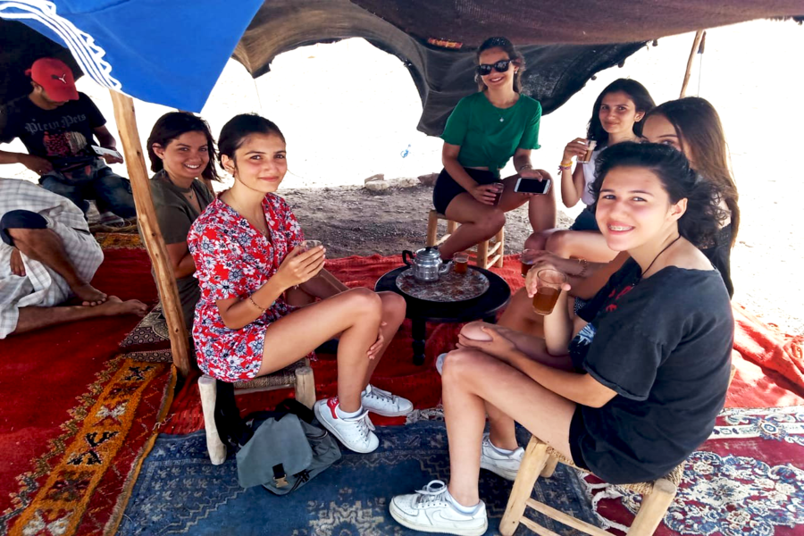 Sunset Camel Riding in Agafay Desert and Dinner in Chouf L'Or in Marrakech
