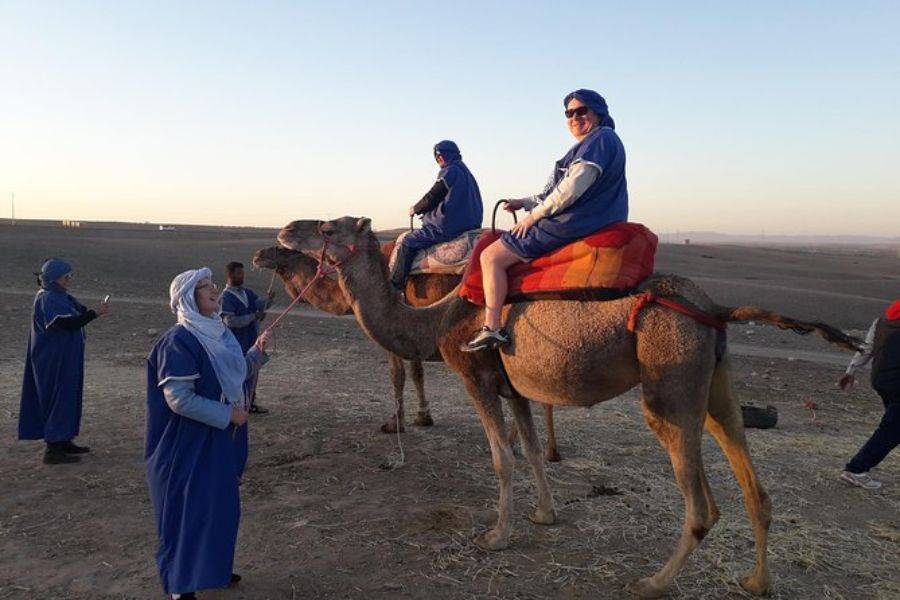 Sunset Camel Riding in Agafay Desert and Dinner in Chouf L'Or in Marrakech