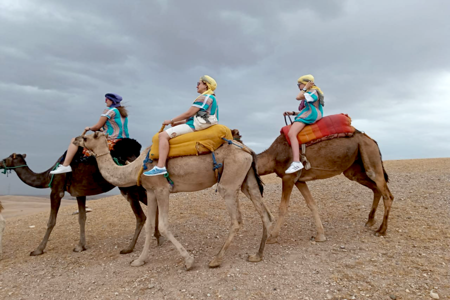 Sunset Camel Riding in Agafay Desert and Dinner in Chouf L'Or in Marrakech