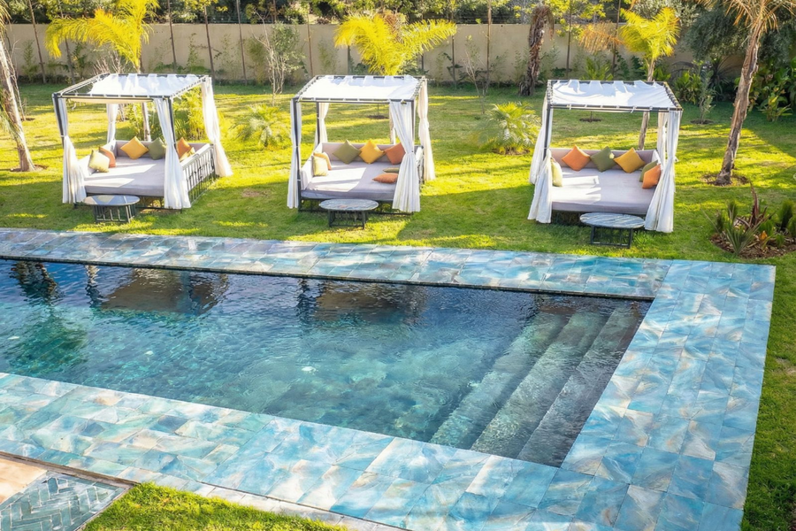 From Marrakech: Relaxing Villa Pool Day Pass with Moroccan Lunch