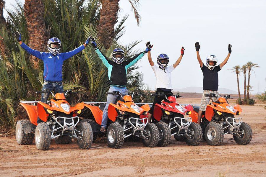 Marrakech Quad Bike Tour in the oasis Palmeraie   